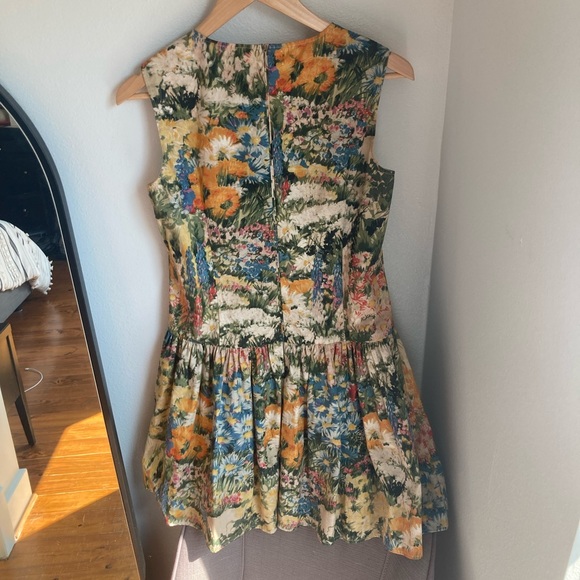 Red Valentino Floral Fit & Flare Dress Size 44 - Picture 6 of 9